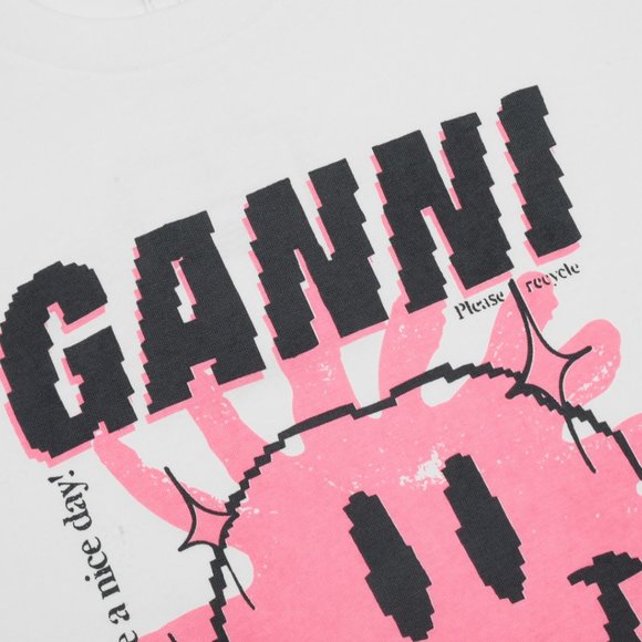 ganni Smiley short sleeve T-shirt - Picture 3 of 9